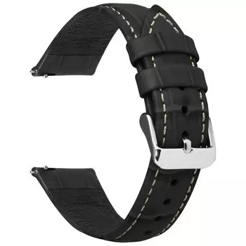 [Fullmosa] Quick Release Watch Band Watch Strap Compatible with 20mm 22mm Bamboo Leather Band Smart Watch Band Smart Watch Belt Watch Strap for Women