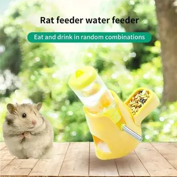 Fully Automatic Hamster Water Feeding Ball Water Dispenser Suitable for Leak Proof Water and Food Dispensers for Small Pets синий