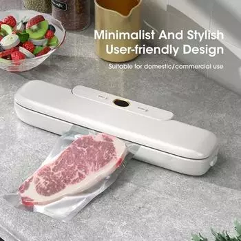 Fully Automatic Sealing Machine Food Preservation Sealing Device Portable Food Preservation Dry Wet Storage Preservation Tool EU Plug чёрный
