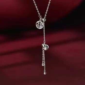 Fulu Necklace Fu Brand Tassel Necklace Gourd Clavicle Chain New Year Gift