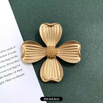 Fuluo Western antique brooch dumb gold pearl crown court gem temperament pin brooch accessories women