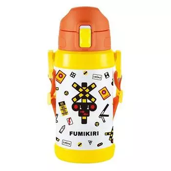 FUMIKIRI Direct Бутылка из нержавеющей стали 600 мл Железнодорожный поезд Поезд Детская комната Идет в путь [Бутылка для воды, Пересечение, Fumikiri, Поезд, Товары, Влюбленные,