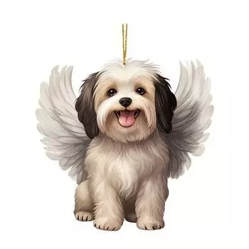 Fun Acrylic Dog Car Ornament Whimsical Cartoon Style Perfect For Home Vehicle And