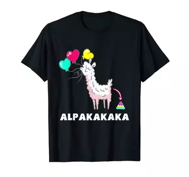 Fun alpaca design T-shirt