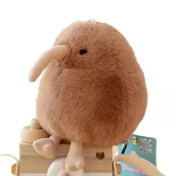 Fun and colorful kiwi bird stuffed keychain - ideal gift for young girls | 11cm, kiwi