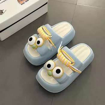 Fun clown fish slippers ladies summer cartoon decoration one word sandals go out versatile casual 36-37