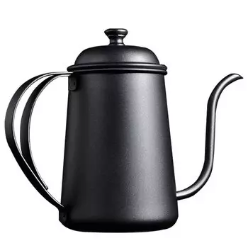 FUN COFFEE Drip Pot 650ml Coffee Kettle Kettle Coffee Drip Pot Drip Kettle Coffee Pot Camping Kettle Open Fire Small Open Fire with Lid Stainless