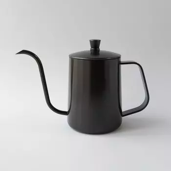 FUN COFFEE Капельница 600 мл Открытый огонь узкогорлый чайник для кофе Кофейник Капельница узкогорлый с крышкой из нержавеющей стали для кемпинга на открытом воздухе