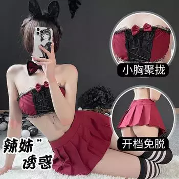 Веселый косплей Милый бант Сексуальная школьная форма JK Студенческая форма Женский костюм с плиссированной юбкой average size 80-60 kg