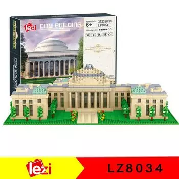 Fun Creation LZ8034 Миниатюрный Алмазный Строительный Модель из Мелких Частиц Серия Университетских Декомпрессионных Строительных Блоков Игрушки