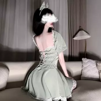 Забавная милая пижама на подтяжках, принцессная талия, перламутровый лолита-комплект One size