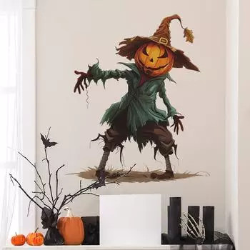 Fun-e118 Хэллоуин пугало спальня кабинет дверь с фоном декоративные наклейки на стену 40*60CM/fun-e118