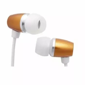 Fun Kaisha Good Sound Aluminum Canal Earphones AOR Apricot Orange TA-AE3