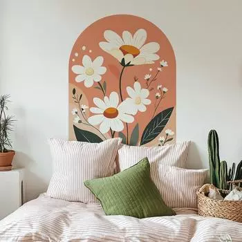 Fun-L095 окрашенные свежие зеленые растения цветы арка спальня крыльцо фон ландшафтный дизайн декоративная настенная наклейка 33*95cm*2pcs/fun-L095 белый