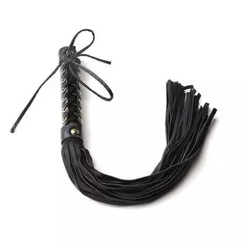 Fun props black bow handle leather whip sex aids whip pointer