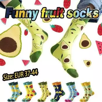 Длинные носки Fun Socks Fruit Pattern для мужчин и женщин EUR SISE 37-44 EUR SISE 37-44