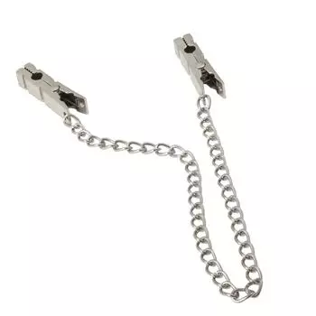 Fun Toy Milk Clip Fun Flirting Female Sex Clip Silver Chain M Nipple Clip