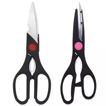 Функциональная нержавеющая сталь PP ручка куриные кости рыба кухонные ножницы с ореховым зажимом открывалка для бутылок многоцелевой ручной инструмент
