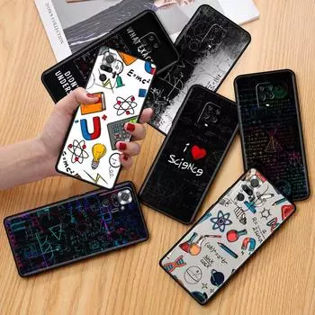 Funda For Xiaomi Redmi Note 10 9 11 Pro Soft Phone Case 10S 9S K40 8 9A 9C 9T 7 10C 8T Silicone Cover Love Chemistry Mathematics Redmi Note 7