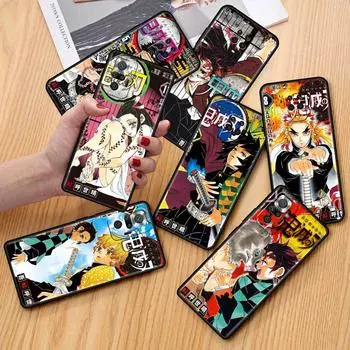 Funda For Xiaomi Redmi Note 10 9 11 Pro Soft Phone Case 10S 9S K40 8 9A 9C 9T 7 10C 8T Silicone Cover Demon Slayer Anime Shell Redmi Note 7
