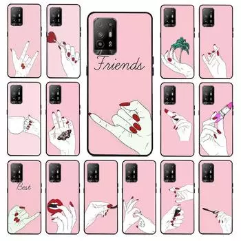 Funda Moon Spells Makeup Best Friend Phone cover For OPPO A74 A94 A3S A5S A9 A12 A15S A52 A53S A72 A73 2020 A91 5G Cases coque OPPO A3S