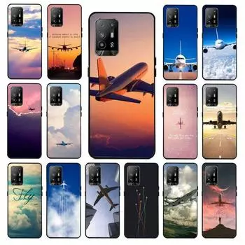 Funda самолет летать облако телефон чехол для OPPO A74 A94 5G A3S A5S A9 A12 A15S A52 A53 A53S A72 A73 2020 A91 5G Чехлы coque OPPO A3S