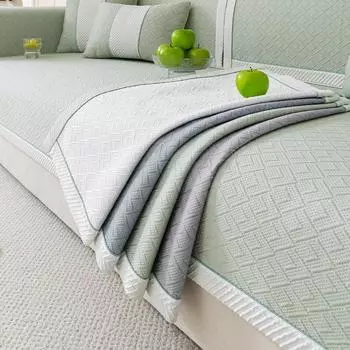 Funda Sof Light luxury Cool Feeling Slipcover Funda Home Non-slip Ice Silk Sofa Cushion Couch Sofa Cover 70X70cm 1pc