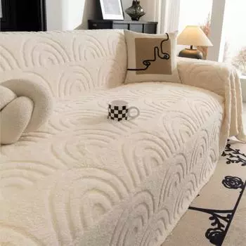 Funda Sofa Гостиная Арка Жаккард Толстый Теплый Диван Плед Зимний Шерпа Кемпинг Пикник Диван Чехол 180x90cm