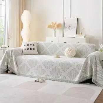 Funda Sofa Home Chenille Grid Диванные коврики Пледы Всесезонный Кемпинг Пикник Одеяло Чехол Чехол для дивана 180x130