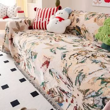 Funda Sofa Home Гавайи Цветы Диванные коврики Пледы Всесезонный Кемпинг Пикник Чехол Диван Чехол 180x130
