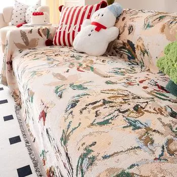 Funda Sofa Home Гавайи Цветы Диванные коврики Пледы Всесезонный Кемпинг Пикник Чехол Диван Чехол 180x130