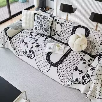 Funda Sofa Living Room Chenille Hawaii Ethnic Style Sofa Throw Blanket All Seasons Camping Picnic Sofa Cover 180x130