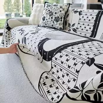 Funda Sofa Living Room Chenille Hawaii Ethnic Style Sofa Throw Blanket All Seasons Camping Picnic Sofa Cover 180x130