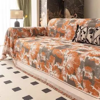 Funda Sofa Living Room Chenille Hawaii Tie Dying Sofa Mat Throw Blanket All Seasons Camping Picnic Sofa Cover 180x130