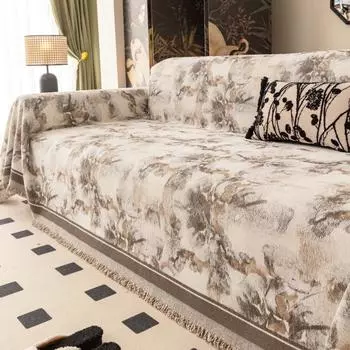 Funda Sofa Living Room Chenille Hawaii Tie Dying Sofa Mat Throw Blanket All Seasons Camping Picnic Sofa Cover 180x130cm