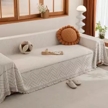 Funda Sofa Living Room Sofa Mat Throw Autumn Winter Sherpa Camping Sofa Cover Двусторонний доступность 180x130