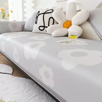 Funda Summer Home Cool Feeling Slipcover Funda Home Non-slip Ice Silk Sofa Cushion Couch Sofa Cover 90x70