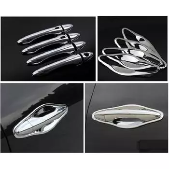 FUNDUOO для Hyundai IX35 Tucson 2009 2010 2011 2012 2013 2014 новая хромированная крышка дверной ручки + накладка на автомобильную чашу Smart Entry