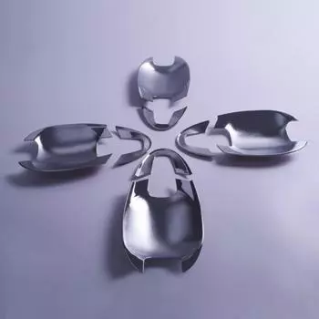 FUNDUOO для Toyota 2010 2011 2012 2013 2014 2015 2016 2017 хромированная дверная ручка автомобиля, чаша, чехлы для автомобиля
