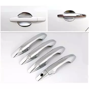 FUNDUOO новый ABS хромированный чехол на дверную ручку для Honda Civic 4-дверный седан 2006 2007 2008 2009 2010 2011 Free Drop