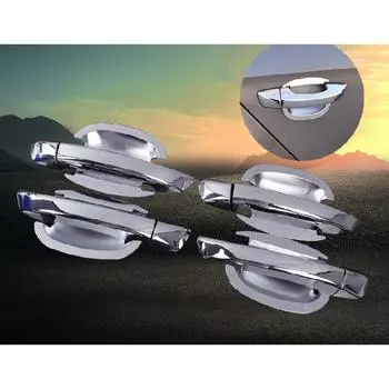 FUNDUOO новый хромированный чехол на дверную ручку автомобиля + крышка чаши для Volkswagen VW Golf 6 MK6 Skoda SUPERB 2009 2010 2011