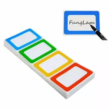 FungLam Именные этикетки Цветные этикетки Рукописные наклейки Водонепроницаемые для классификации 200 листов