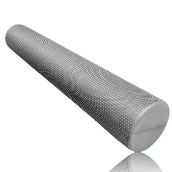 Fungoal Foam Roller Shoulder Blade Back Stretching Pole Core Balance Yoga Pole Myofascial Release [Gray] Includes Manual