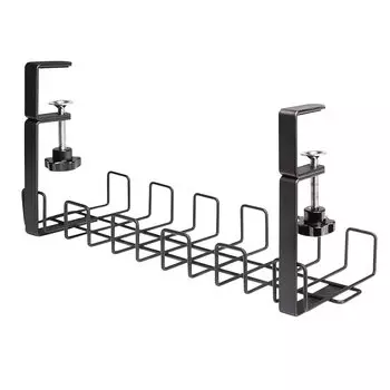 FUNHOO Проводной органайзер, кабельный лоток, не требующий инструментов, простая установка, прочный, стальной, ширина 40 см, 1 кабельная коробка, хранение кабеля, органайзер для кабеля