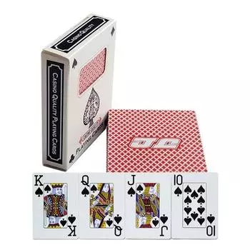 Funi Gamble Jumbo Index Large Letter JJ Grid Pattern Hold em Playing Card, популярная корейская игра