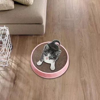 Функциональная кошачья когтеточка и лежанка для кошек всех размеров, круглый дизайн для отдыха зелёный