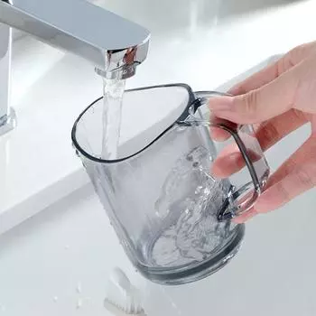 Функциональная креативная щетка для зубов, широкое применение, прозрачная, бытовая чашка для полоскания рта, бытовая чашка для полоскания рта для ванной комнаты коричневый