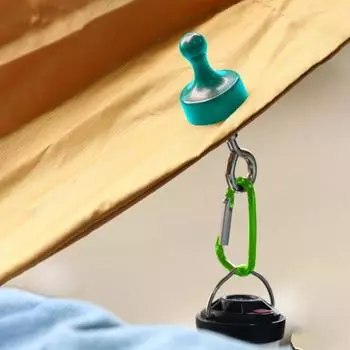 Функциональная, легкая, простая в эксплуатации, рыболовная пряжка, магнитная сетка, подвесной держатель, аксессуар для альпинизма небесно-голубой