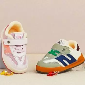 Функциональная обувь осень и зима новые кожаные теплые одноклассники универсальные спортивные туфли хлопковые туфли 23 розовый