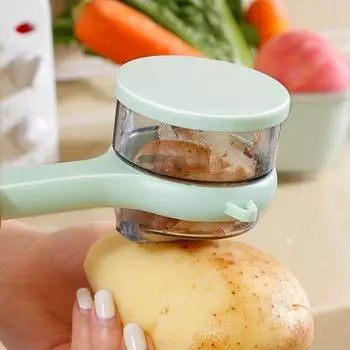 Функциональная овощечистка для фруктов и овощей Высококачественная терка для картофеля, огурцов, моркови, овощечистка, овощерезка, кухонный инструмент оранжевый